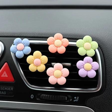 Product Introduction of bunga Baru Dekorasi Mobil Kendaraan Pusat Konsol Dekorasi & Ornamen Lucu Penyembuhan Seri Segar Bergetar Kepala Dekorasi Bunga Car 13