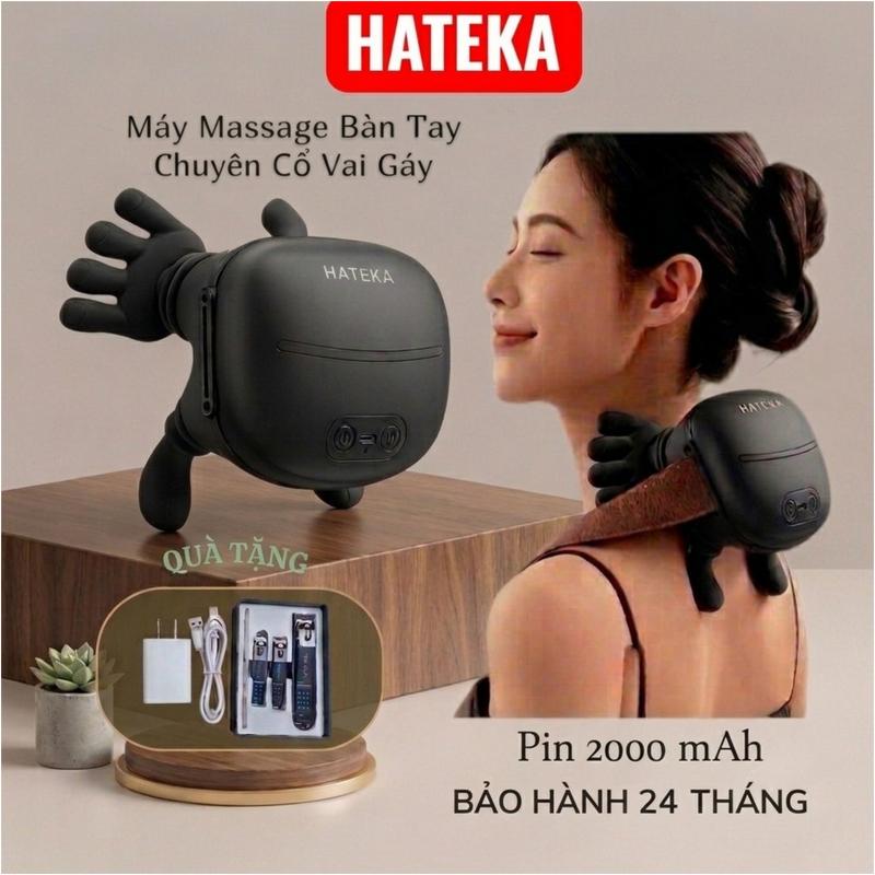 <Tặng củ sạc + bộ bấm > Máy Massage Bàn Tay HATEKA, Máy Massage Chuyên Dụng Cổ…