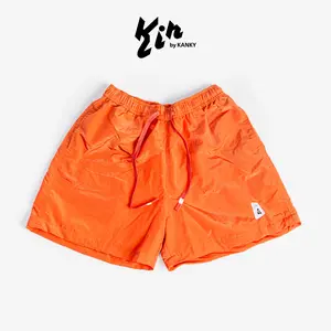 Men KIN Shorts Mid-Rise Lined Ripstop Running Gym | Celana Pendek KIN motif garis Untuk Lari Gym Pria