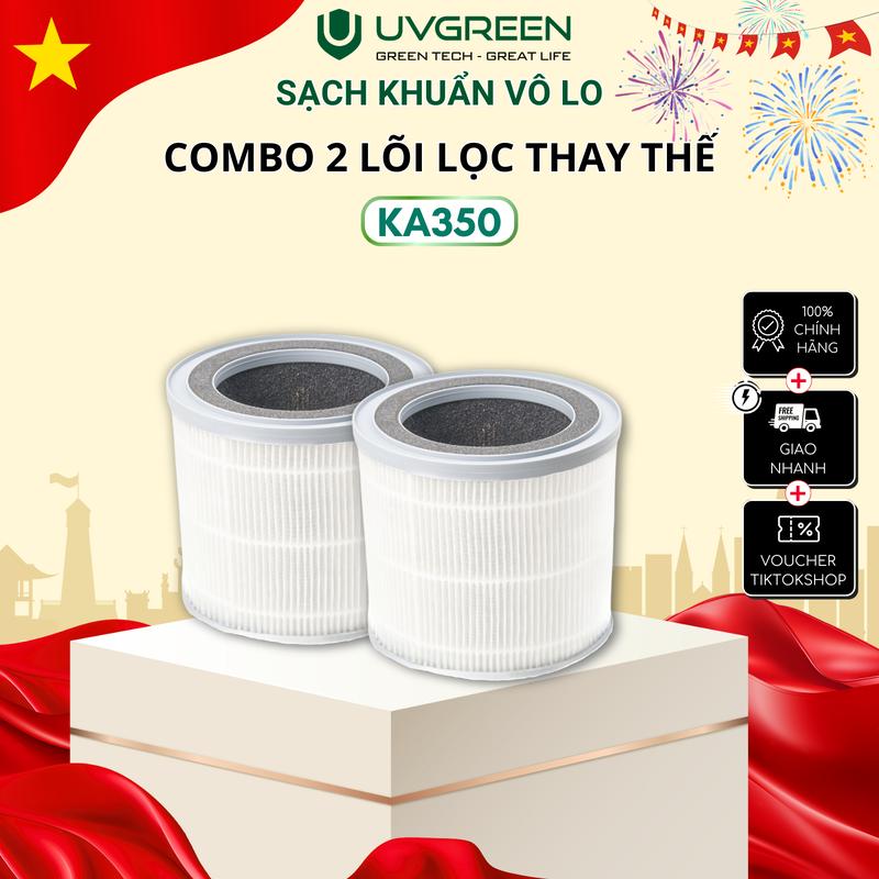 Combo 2 Lõi Lọc KA350 - Màng Lọc HEPA H13 Diệt Khuẩn Cho Máy Lọc Không Khí UVGREEN
