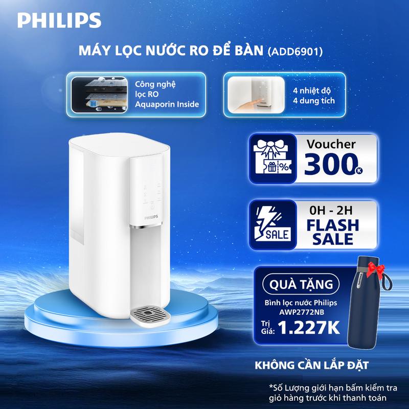 Máy lọc nước để bàn RO PHILIPS ADD6901 - Công Nghệ Aquaporin Inside