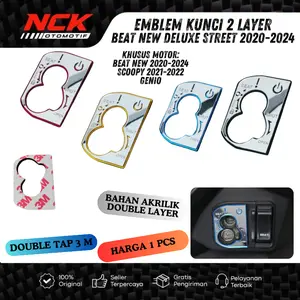 FORNEX EMBLEM COVER KUNCI MOTOR BEAT NEW DELUXE STREET 2020 2021 2022 2023 2024 SCOOPY GENIO