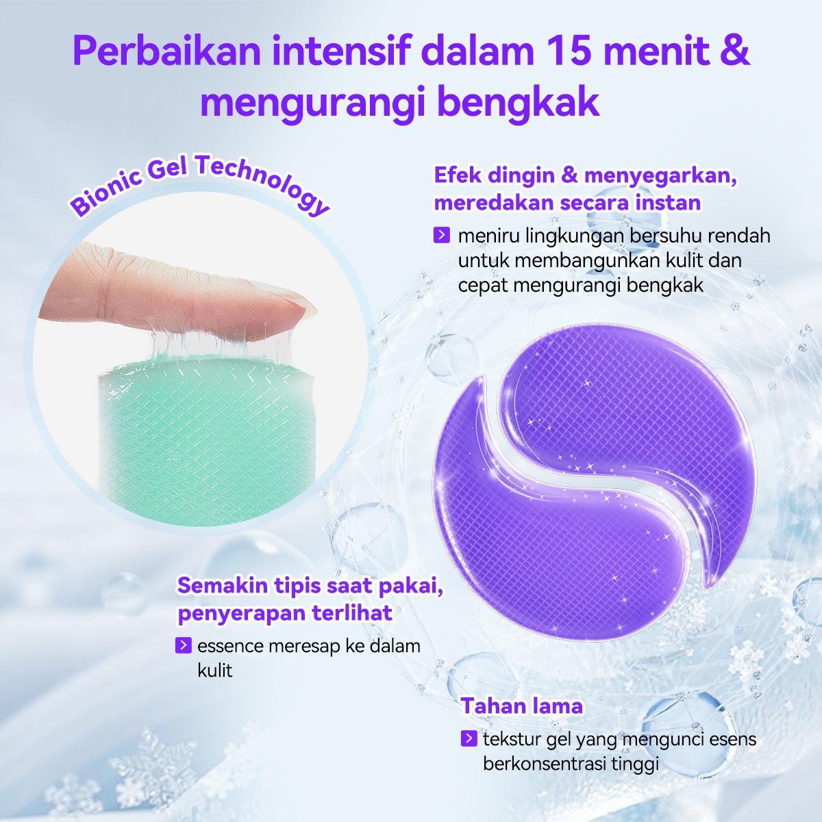 [HOT][BPOM] LANBENA Retinol Eye Patches 60Pcs | 5X Anti-Aging SGS Tested | 15 Menit Kurangi Garis Halus & Lingkaran Hitam | Gel Biomimetik Dingin Mata Bengkak Kantung Mata Anti Kerut