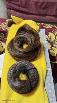 Product Review of Women's fluffy fake doughnut bun hair rings, which can increase hair volume, present an elegant flower - bud - style. They are magical tools for lazy people to do up their hair. from i**1 0