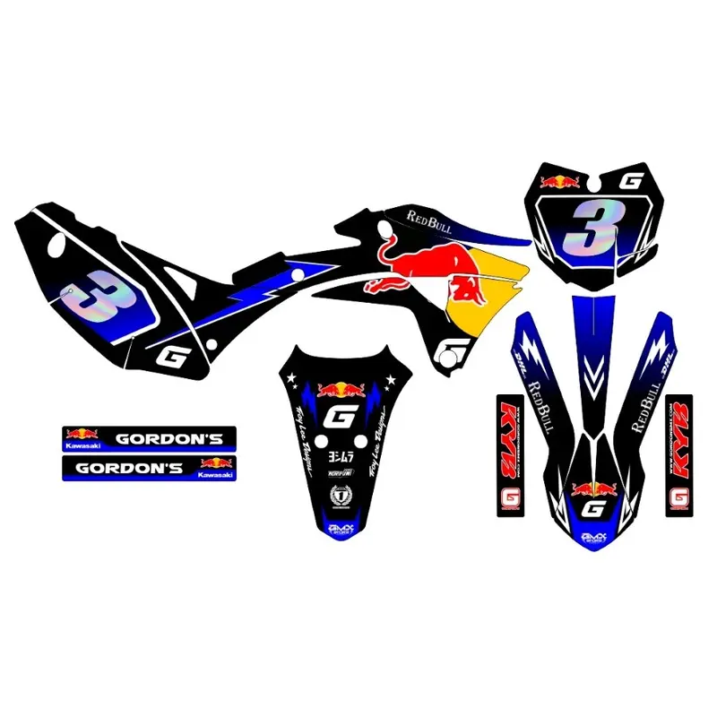Decal Custome Crf 150l Red bull klx dtx bf klx 230 gordon dll 4