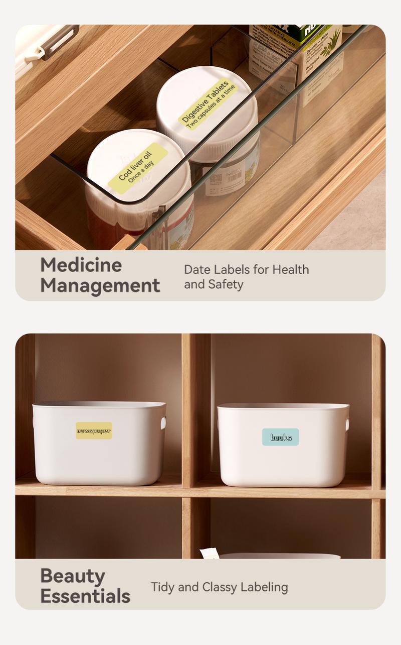 Product Introduction of 【3 Rolls】Niimbot Label Sticker D11/D110/D101 White Label Sticker Waterproof Label Paper 4