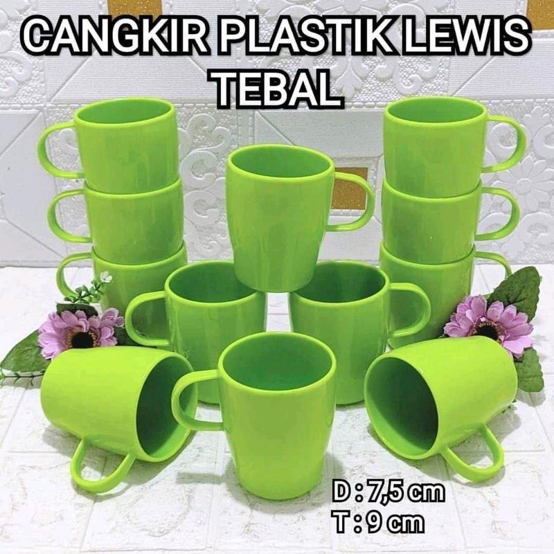 Cangkir Kencana Lewis ORI Per Lusin Plastik 3