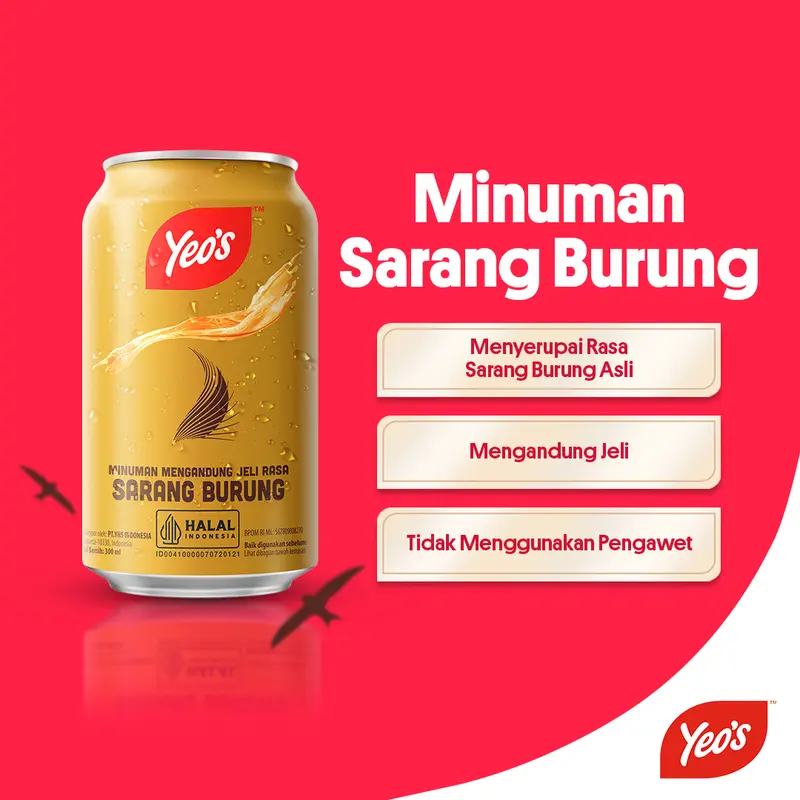 Yeos Minuman Kaleng Sarang Burung 300ml- 12 Pcs 1