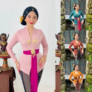 Promo Sale 45rb Kebaya Miskha Katun Strait Atasan Viral Wanita Panjang Dewasa