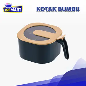 TOPMART - Kotak Bumbu Dapur 4 in 1 Multifungsi - Tempat Bumbu Praktis + 4 Sendok Gratis