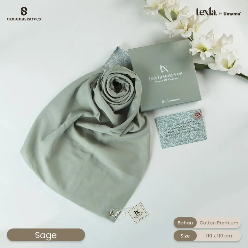 hijab polos texla umama free brooch