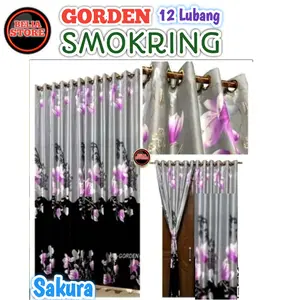 Gorden Smokring 12 Lubang TERMURAH - Curtain
