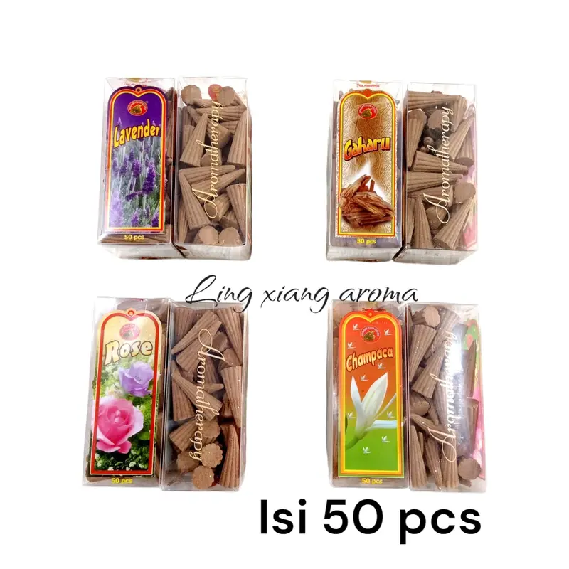 Dupa Kerucut Malaysia Wangi Aromaterapi Pengharum Ruangan Isi 50 Pcs 6
