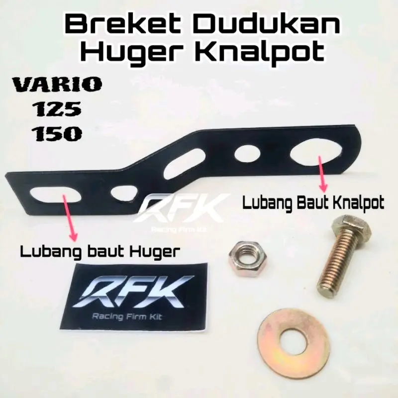 Breket Bracket Dudukan Sambungan Huger Airblade Vario 125 150 Motorcycle PNP Free Baut Mur 0