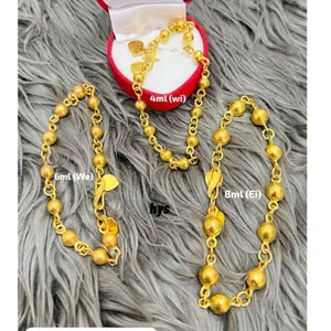 Gelang bola-bola cantik elegant  TITANIUM gold tidak luntur dan anti karat