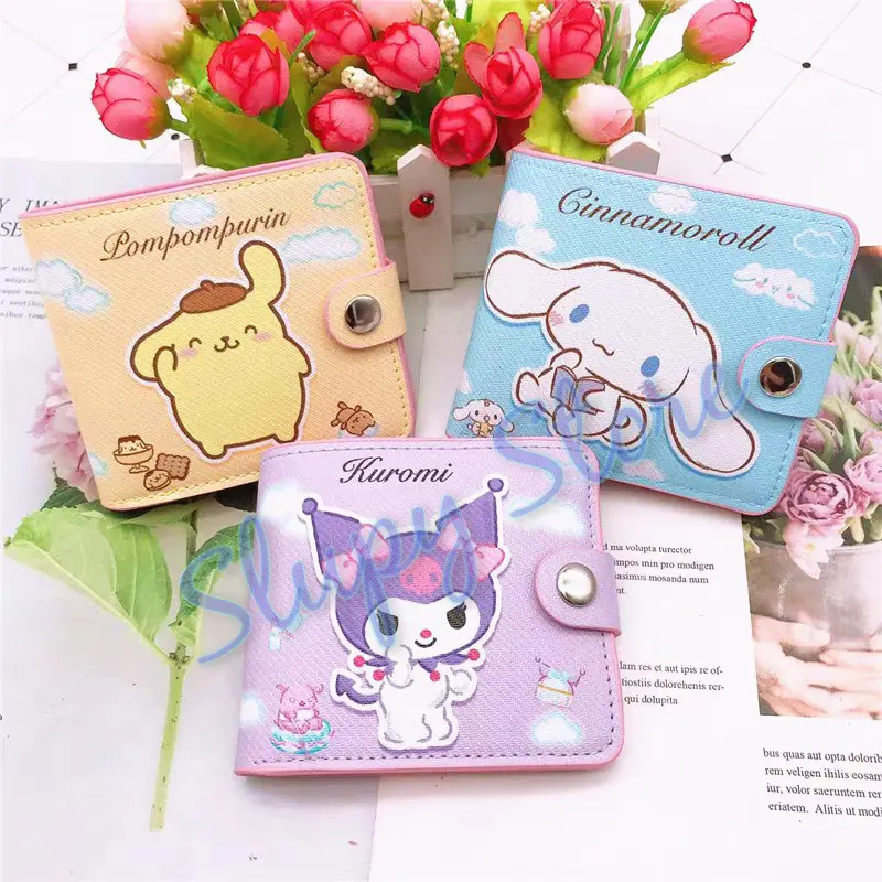 SLP Dompet Klip AWAN Kuromi My Melody Cinnamoroll Pochacco Hello Kitty Twin Stars Pompompurin 3