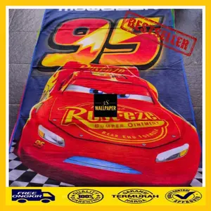 [COD] HANDUK KARAKTER CARS BIRU /HANDUK BAYI/HANDUK DEWASA/HANDUK MANDI