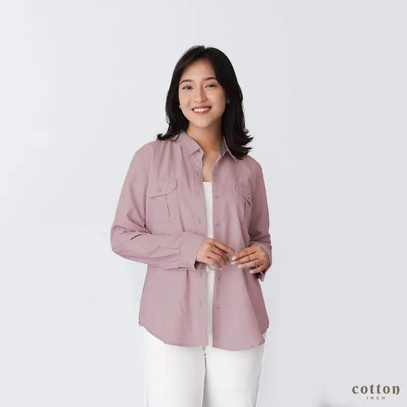 Cotton Inch - Panama Kemeja Basic Baju Atasan Katun 2