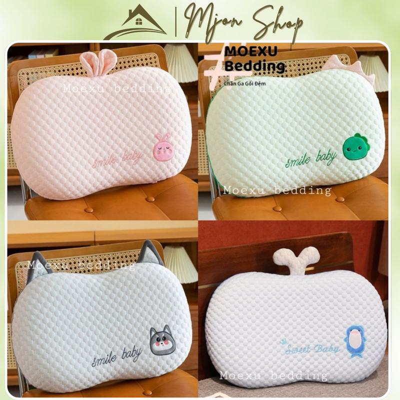  Gối Nằm Cao Su Non ICe Cool Mềm Mại Hình Mèo Dễ Thương Massage Mát Nhẹ Cao Cấp Thế Hệ Mới Size 35x55 Cm 