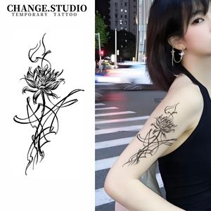 รอยสักชั่วคราว ดีไซน์รอยสักดอกไม้เซ็กซี่ ติดทนนาน 15 วัน กันน้ำ ไม่กลัวการเสียดสี สติ๊กเกอร์รอยสัก