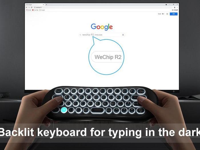 Jual WeChip R2 Keyboard Remote Wireless dengan Backlit dan Voice Input ...