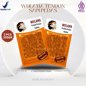 [PROMO SUDAH HABIS!!!] Wulama Paket 2pcs Snack Vegetarian Kedelai Sapi Pedas 70gr/100gr