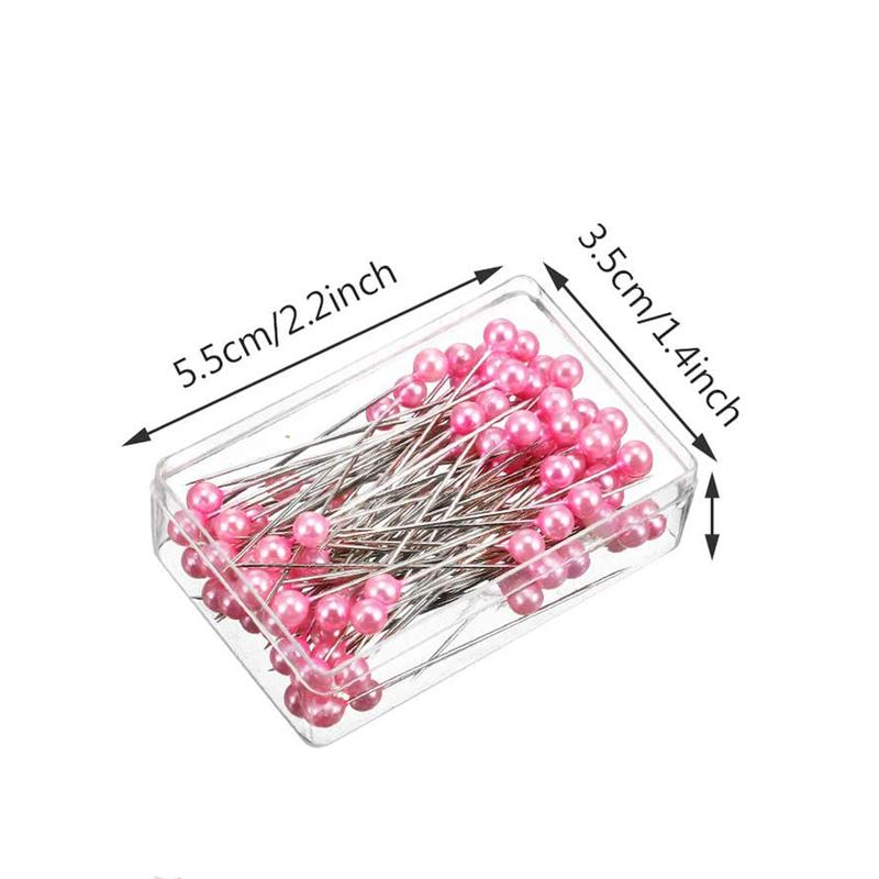Chốt May, 100 Chiếc, Đồ May Tự Làm, Ngọc Trai, 38mm, Nhiều Màu, Chốt Chần Chỉ Thẳng, Chốt May Váy, Thích Hợp Cho Đồ Trang Sức Và Trang Trí Hoa 3