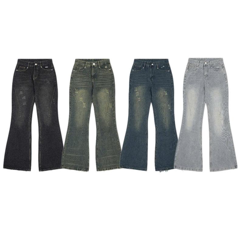 [BST 2025] AB HOUSE - Quần jeans ống Loe Wash TUBE thời trang nam nữ
