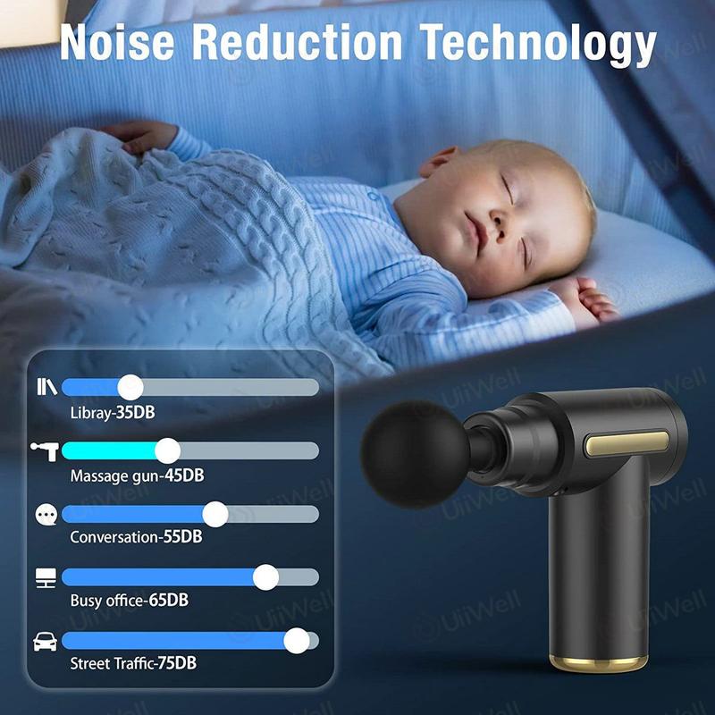 Product Introduction of Alat pijat Elektrik/massage gun/alat pijat/electric/Alat Terapi otot Alat Relaksasi otot Fasia Muscle Massager Gun Pijat Serbaguna Pengecil 40