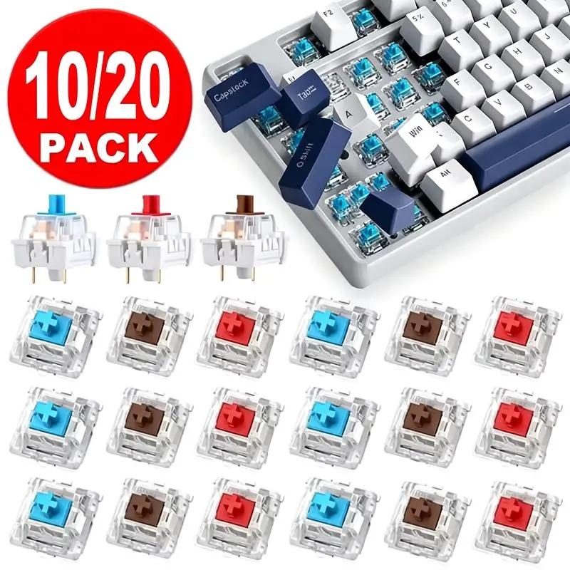 Bền 3pin cơ khí Bàn phím thiết bị chuyển mạch 10/20pcs thay thế Clicker phím…