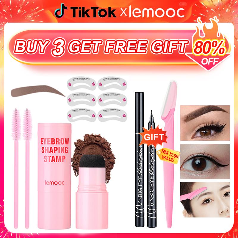 LEMOOC Eyebrow Stamp shaping kit eyebrow powder long-lasting - TikTok ...