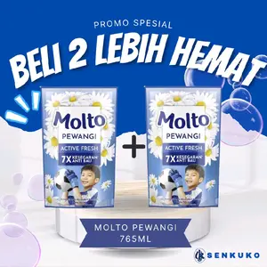 Molto Pewangi Active Fresh 765ML Beli 2 Lebih Hemat Promo Spesial 7X Kesegaran Anti Bau