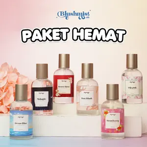 Blushmist Paket 6 Parfum 30ml Tahan Lama Eau De Parfum Wangi Segar Cocok untuk Hadiah atau Pemakaian Harian
