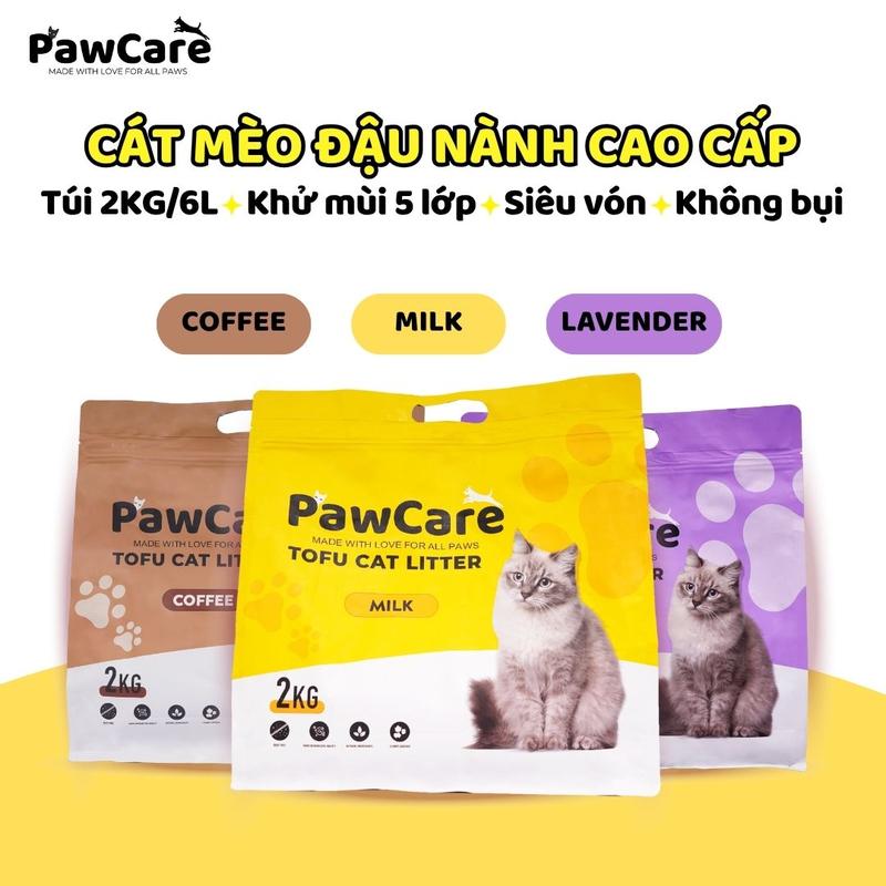 Cát mèo ĐẬU NÀNH PawCare – Khử mùi tốt – Đa dạng mùi hương - Freeship