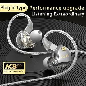 Earphone kabel dengan mikrofon deep bass karaoke karaoke mic stereo in-ear headset 3.5mm/type-c earphone