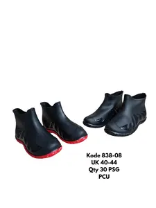 Sepatu Boots Pria Karet Pcu Model kece dan anti air