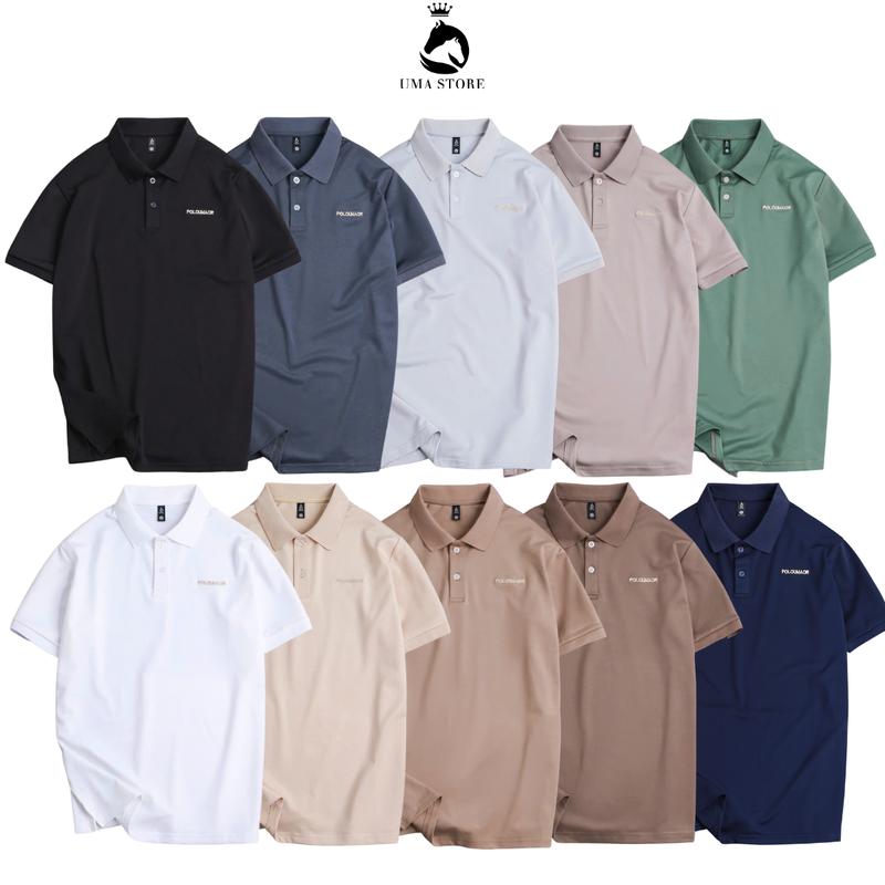 Combo 3 Áo Thun Polo Có Cổ Bẻ BASIC SYMBOL ngắn tay vải cá sấu cotton nhà UMA STORE OR cổ điển, sang trọng, Menswear - POLOUMAOR thanh lịch