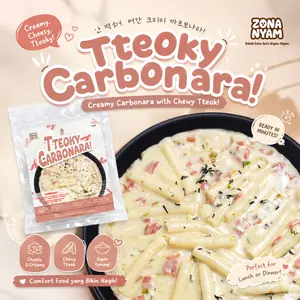 ZonaNyam - Tteokbokki Carbonara - Topokki Carbonara instant halal