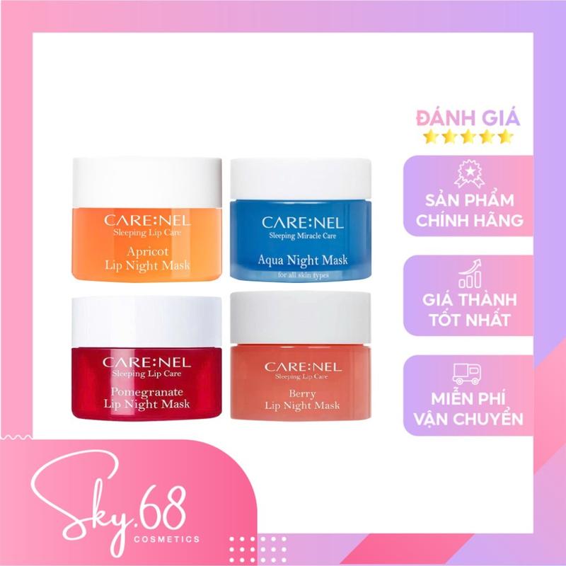 Mặt Nạ Ngủ Cấp Ẩm & Tẩy Tế Bào Môi Hương Lựu Care:nel Pomegranate Lip Night…