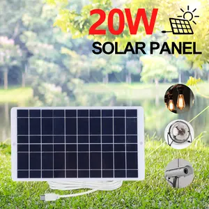 Pengisi daya Panel surya tipe-c Output 20W 5V 1600MA Panel surya