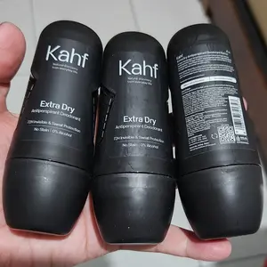 Kahf Extra Dry Antiperspirant Deodorant Roll On 45 ml - Freshness All Day, 0% Alcohol, Easy Application - Deodoran Pria Memberikan Perlindungan dari Keringat Berlebih, Kering Lebih Lama, Nyaman di Kulit - Deo Daily Use Anti Iritasi, Bebas Bau, Wangi