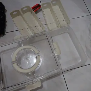 Kontainer Kulkas Tempat Penyimpanan Makanan Dengan Saringan dan Tutup Transparan Penutup penyegelan SN-0013  Wadah bAHAN Plastik PP 5