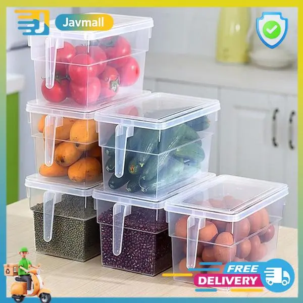 Kotak Kontainer Makanan Kulkas Kitchen Storage Food Box - Putih