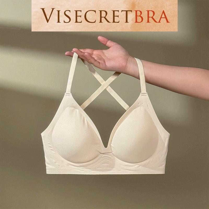 1 - Áo Lót Nữ Su Đúc Mút Mỏng Nâng Độn Vòng 1 Không Gọng Chống Xệ Gom Quả Áo Bra Su Hở Lưng Chất Mịn Mát Có Đệm Nâng Đỡ Vòng 1 Không Gọng Thoải Mái -- VN241057 Women Nữ