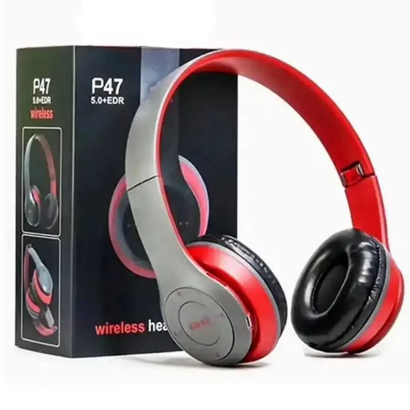 Headphone Gaming Bando Wireless Bluetooth P47