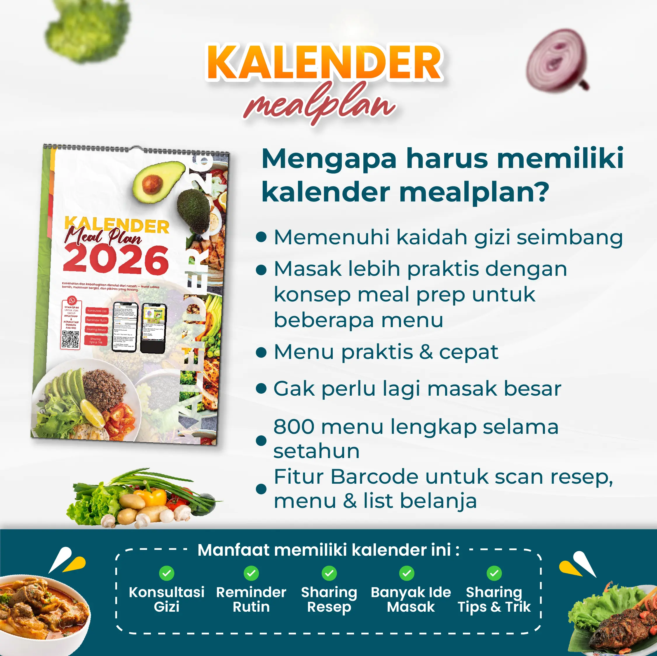 Kalender Meal Plan 2026 | Resep Menu Harian 365 Hari + Budgeting Dapur ...