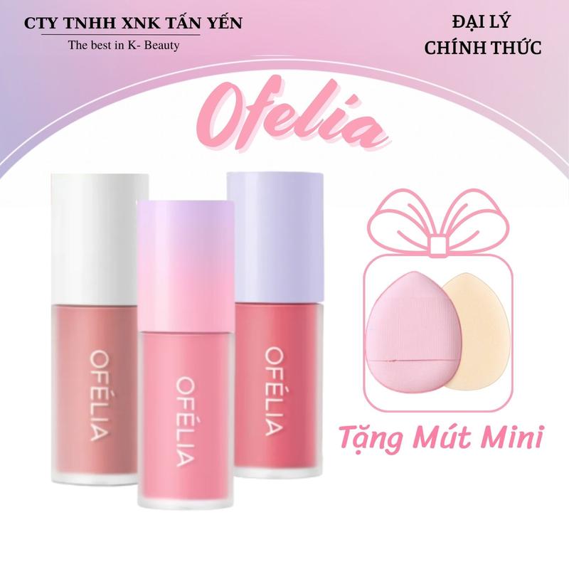 Má Hồng Dạng Kem OFELIA Lolli Liquid Blush 4.3g (LB2 - LB10 - LB13)
