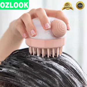 Sisir Keramas - Sisir Shampoo Alat Pijat Kepala Pembersih Ketombe Kulit Kepala Silikon