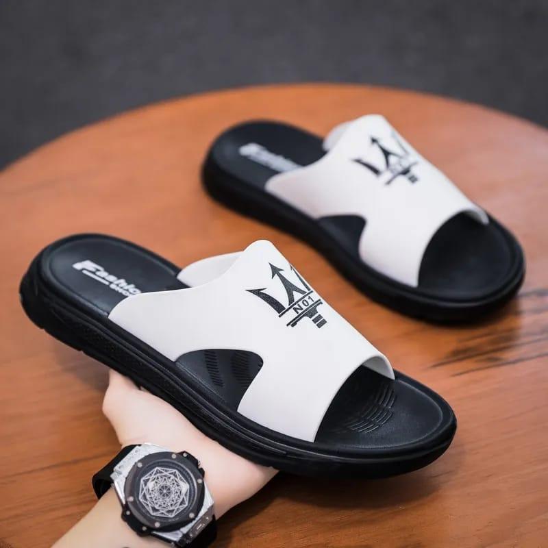 Sandal Slop Kekinian Motif NO 1 Tren 2024 - Pria - Shoes 2