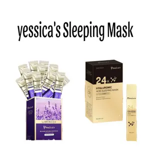 Yessica Sleeping Mask - 1 BOX - Lavender - 24k Hyaluronic - Membuat Kulit Wajah Cerah -
